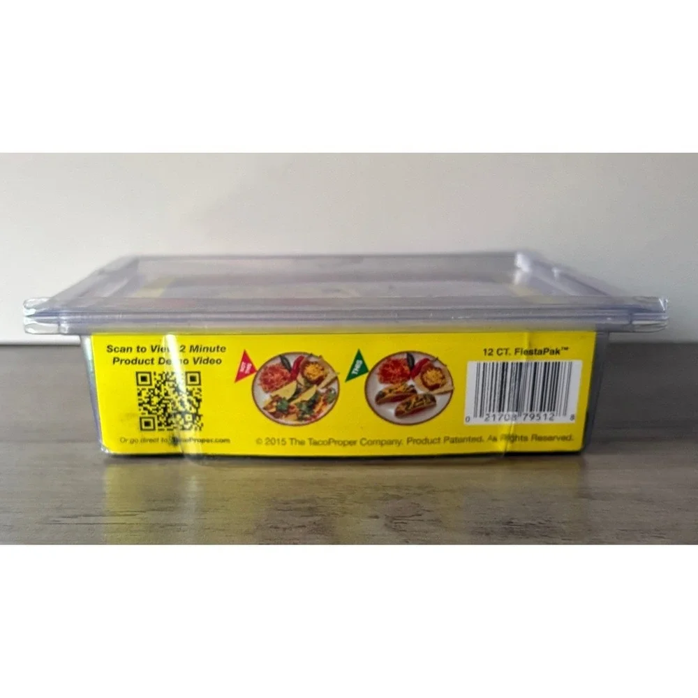 NEW TacoProper FiestaPak 12 Taco Holders Microwave Dishwasher Safe